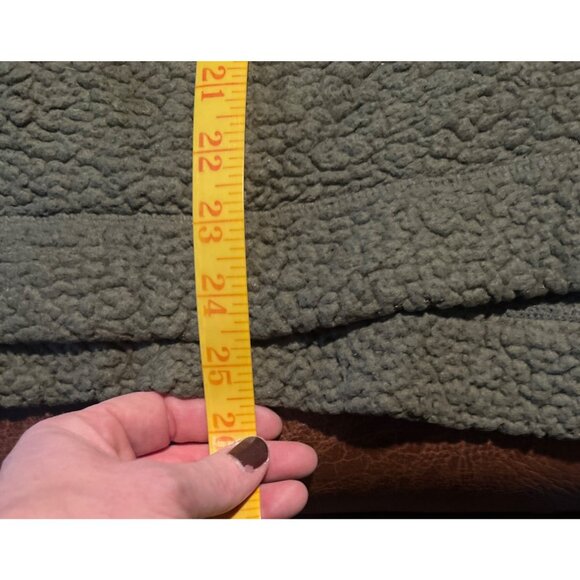 Aerie Oversized Cloud Sherpa Quarter Snap Button Pullover Sweater small - Picture 3 of 9